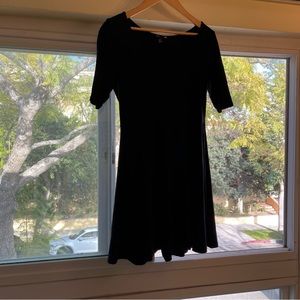 Black dress with skate skirt